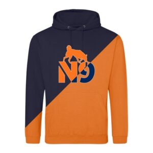 BLUZA KANGURKA N9 GRANATOWA | POMARAŃCZOWA